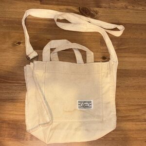 Cream Canvas Tote Bag
